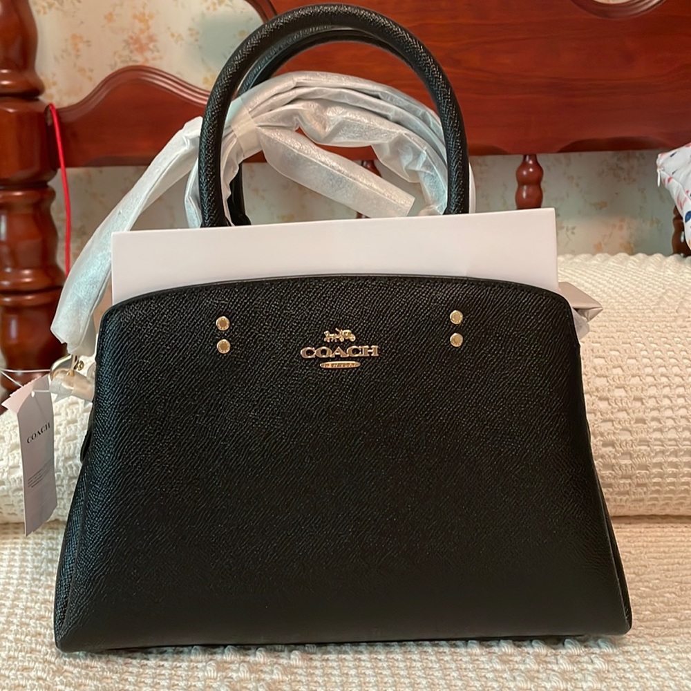 Coach Mini Lillie Carryall - Black w/ Gold hardware NWT**